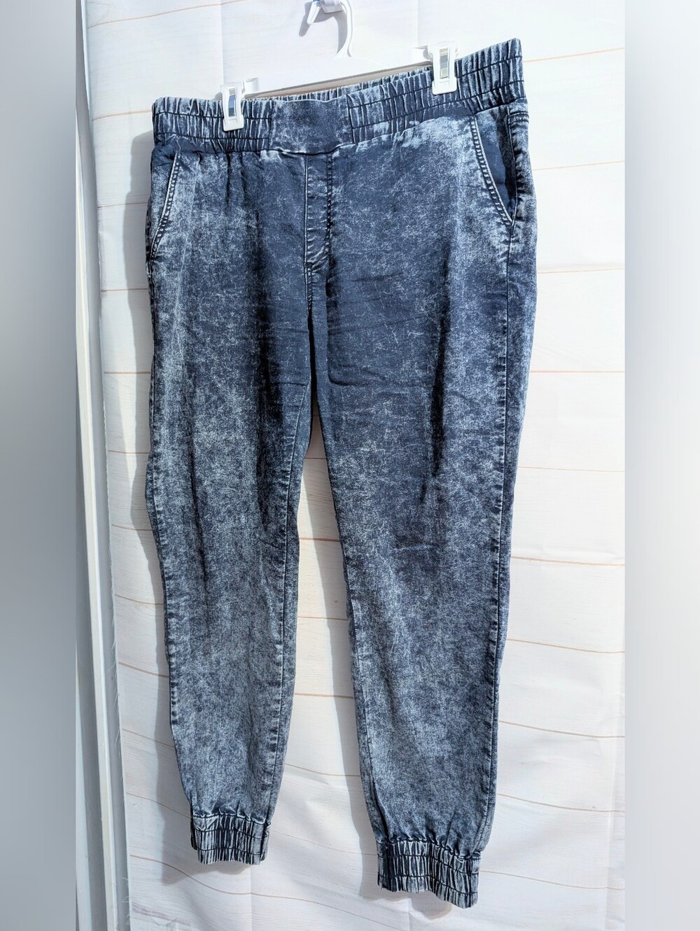 Iris Jeans Acid Washed Style Blue Jogger Jean Pants Size 3x
